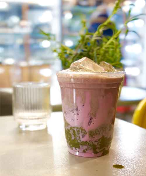 strawberry matcha low